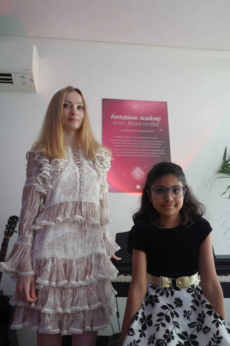 Recital with student Jennie